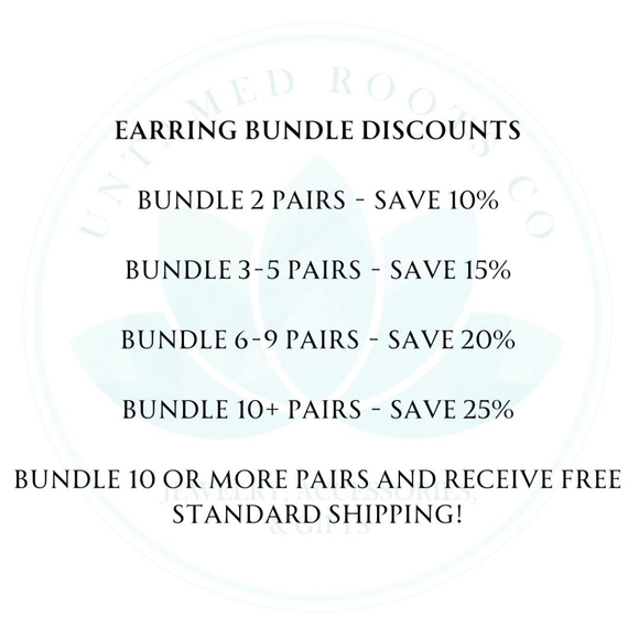 Handmade Earrings #93 acrylic - Picture 5 of 5